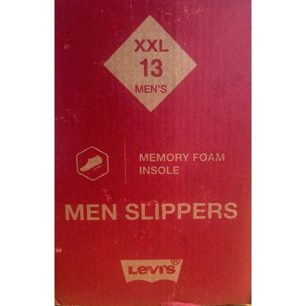 Levi's Victor Comfort Clog Slippers Tan Size XXL Men’s 13 House Shoe New In Box